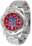 Ole Miss Rebels Sport Steel Watch - AnoChrome Dial