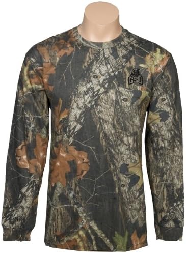 Georgia State Realtree Camo Long Sleeve T Shirt w/Pocket 'GSU w/Panther' - Small