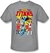 Search : NEW TEEN TITANS DC Comics Adult Silver Gray T-shirt Tee Shirt