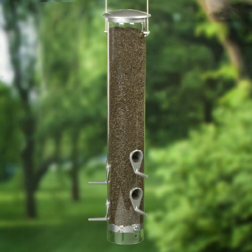 Heath Sliver Sky Nyjer Seed Feeder