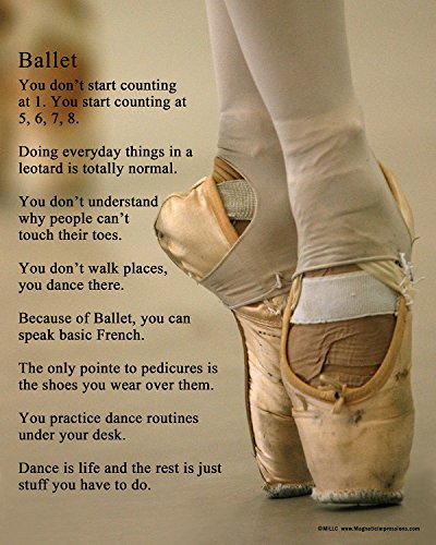 Unframed Ballet Shoes Dancer 8