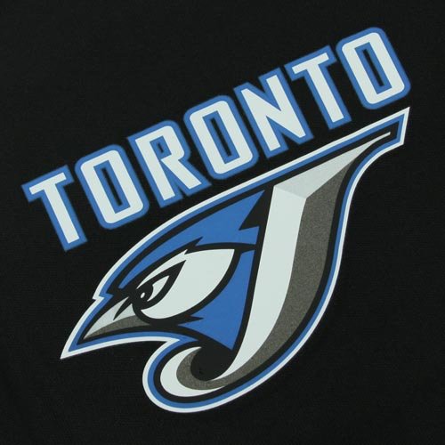 MLB Boys' Toronto Blue Jays Short Sleeve Authentic Button Front Cool Base Batting Practice Jersey (Pro Navy/Pro Scarlet, Small)