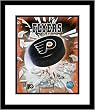 Philadelphia Flyers NHL Framed 8x10 Photograph Team Logo and Hockey Puck