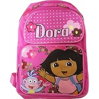 Dora the Explorer Children's School Backpack - Dora and Boots with Flowers