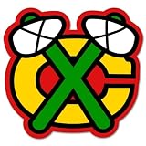 Chicago Blackhawks NHL Hockey bumper sticker 5" x 5"