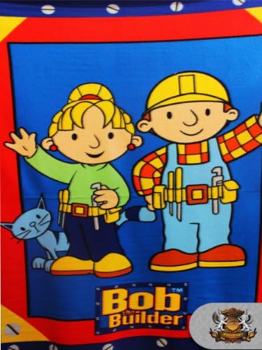 Panel Fleece "BOB THE BUILDER" Fabric sold per piece