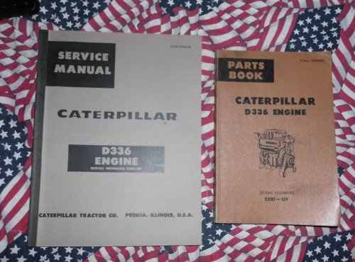 Best Cheap Caterpillar D336 Engine Service Manual Parts Book Set