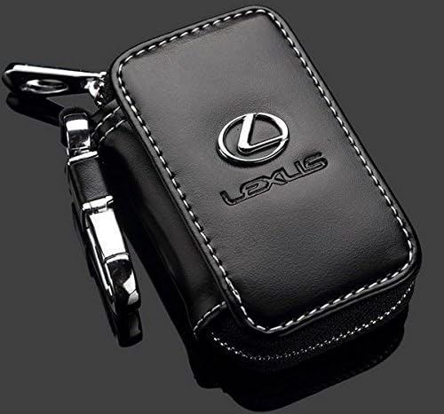 Zipper car key case holder bags wallet purse leather men women For Lexus