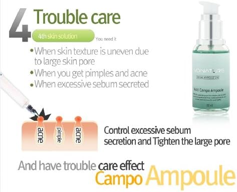 Perfect Skin Solution Multi Campo Ampoule for Damaged Skin Restoration and Vitality Excessive Sebum Secretion and Acne Control - 1 Ampoule