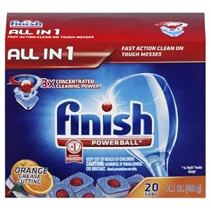 Finish Powerball Tablets, Orange Scent, 20 Count