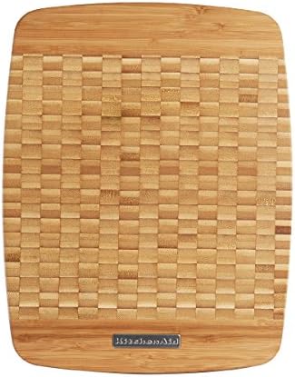 Kitchenaid End Grain Cutting Board, 11 by 14", Stainless Steel