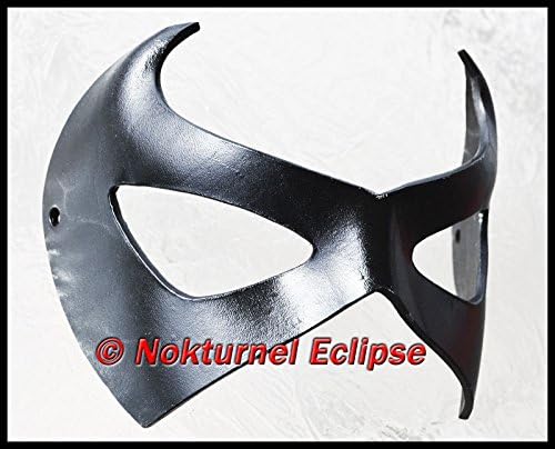 BLACK Leather Mask Gotham Geek Halloween Costume UNISEX