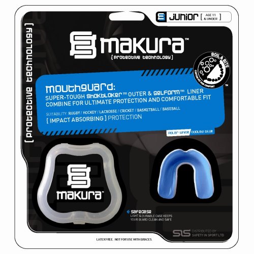 Makura Mouthguard / Gum Shield - Polar White/Cooled Blue - Junior (Age 11 & Under)