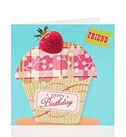 Strawberry Cupcake Birthday Card