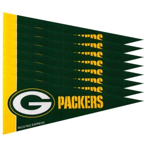 Green Bay Packers Mini Pennant Set: 8-Pack