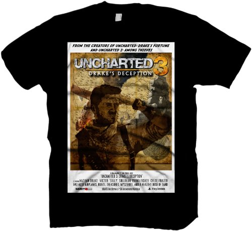 Gaya Entertainment GmbH Uncharted 3 T-Shirt Poster, Gr&ouml;&szlig;e L