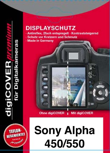 digiCOVER Premium Bildschirmschutzfolie f&uuml;r Sony DSLR-Alpha 550 / 450 Preisvergleich