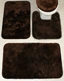 Royale Chocolate Contour Bathroom Rug
