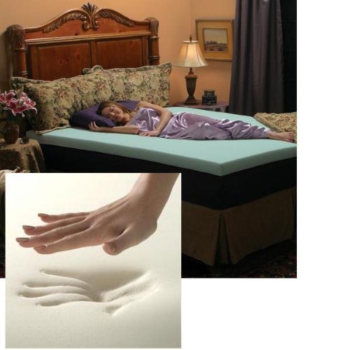 Memory Lane G-3F331 3-inch Enviro-Green Memory Foam Mattress Topper - Queen