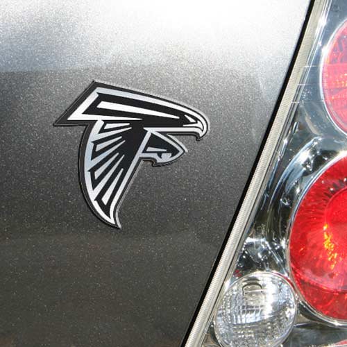 Atlanta Falcons Silver Auto Emblem