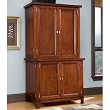 Home Styles Furniture Hanover Cabinet Hutch in Cherry