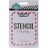 Heidi Swapp Color Magic Stencils, 3 by 4-Inch, Patterns