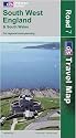 South West England and South Wales (OS Travel Map - Road Map): For regional route planning