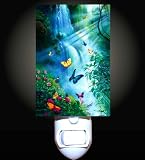 Rainforest Butterflies Decorative Night Light