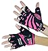 Women Gym Gloves Protect Your Hands & Improve Your Grip - Pink & Black Weightlifting Gloves - Easy to Pull On & Off - Adjustable Fit (Pink, Large)