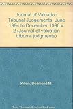 Journal of Valuation Tribunal judgments