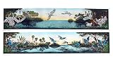 Hand-Colored Etching Pelicans and Flamingos by Dan Mitra 05/450