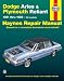 Dodge Aries and Plymouth Reliant, 1981-1989 (Haynes Repair Manual)