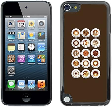 Hard Protector Case Cover Slim Back Shell for Apple iPod Touch 5 /Barista Café Cappuccino Foam/ STRONG