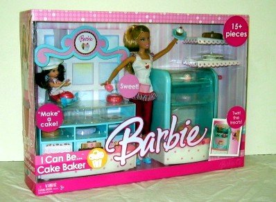 Childrens Toyshop  Toys : Barbie I Can Be... Cake Baker Playset