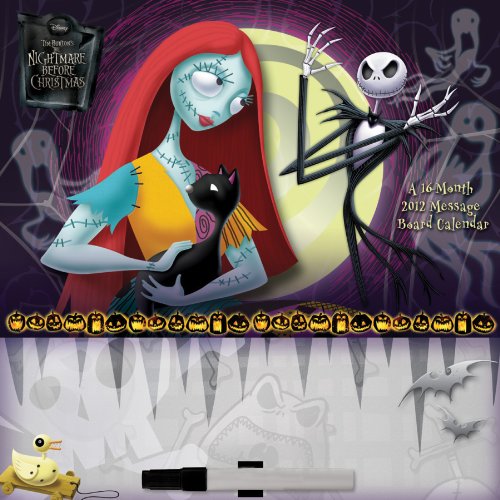 Nightmare Before Christmas 2012 Message Board Wall Calendar