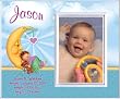 New Baby Boy Moon Personalized Birth Announcement Keepsake Picture Frame Gift