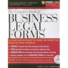 The Complete Book of Business Legal Forms [With CDROM] [COMP BK OF BUSINESS LEGAL FORM]