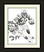 Green Bay Packers Framed Ahman Green Green Bay Packers By Michael Mellett NFL Football