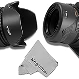 58MM Reversible Flower Lens Hood (2013 Update) for Canon EOS Rebel (T5i T4i T3i T3 T2i T1i XT XTi XSi SL1 650D 1100D 550D and More)