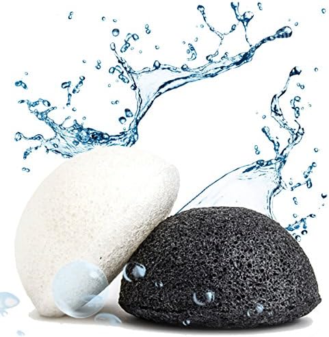 Anti-Aging Konjac Sponge Set With Pure Natural & Charcoal Bamboo. Exfoliate And Cleanse Skin Pores. Bonus Skin Care E-book & Suction Hook Included. 100% Satisfaction Money Back Guarantee.