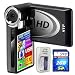 SVP T400-Black 1280x720p True HD Camcorder with 2.4 LCD (2GB SVP High Speed SD Memory Card & AA Rechargeable Set Included)