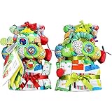 はらぺこあおむし 出産祝い 超豪華DX3段 おむつケーキ ERIC CARLE エリックカール (ムーニーパンツタイプＭサイズ, 男の子への贈り物)