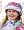 : Baby Lulu Country Flower Woven Roll Hat 3/6m
