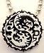 Yin Yang Dragon MMA Mixed Martial Arts Karate Pendant Necklace w/ball chain