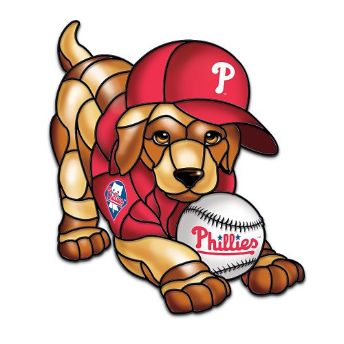 MLB Philadelphia Phillies Light-Up Puppy Sculpture: Play Ball! by The Bradford Exchange at Amazon.com