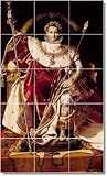 IMAGE OF Jean Ingres Historical Custom Tile Mural 15. 32x48 inches using (24) 8x8 ceramic tiles.