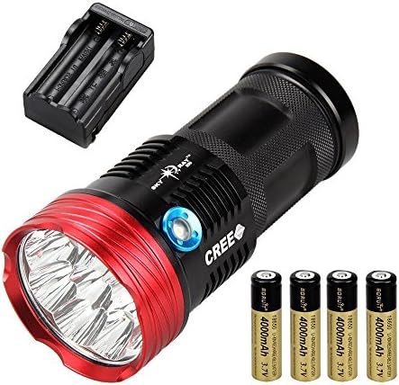 Easyboy Rechargeable 17000lm Skyray 10x Cree XML T6 LED Flashlight Torch Hunting Lamp+battery+charger
