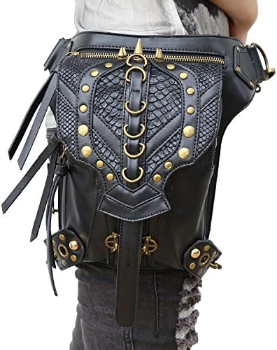 Men's and Women's Steampunk Bag Retro Rock Vintage Gothic Shoulder Waist Bags Steampunk Pack for Travel,New Stryle Reservations accepted