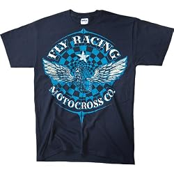 Fly Racing Flywheel Men's Short-Sleeve Sportswear Shirt - Navy
