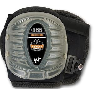 ProFlex 355 Short Cap Injected Gel Knee Pad, Black by 